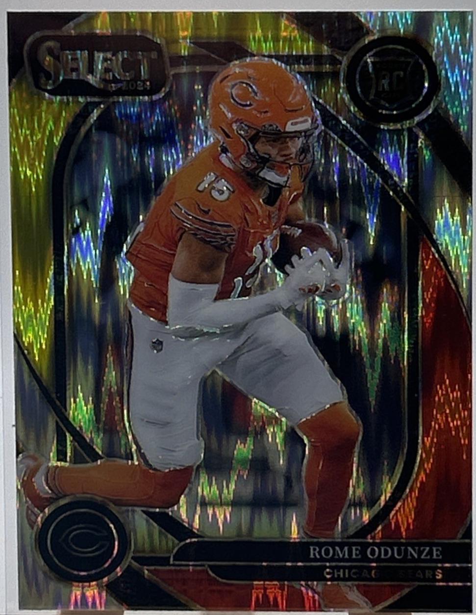 Rome Odunze [Red Yellow Prizm Shock] #236 Prices [Rookie] | 2024