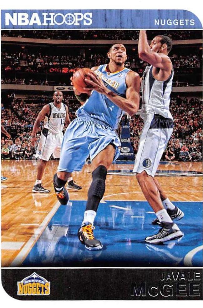 JaVale McGee #7 Basketball Cards 2014 Panini Hoops