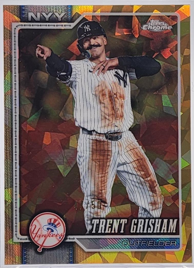 Trent Grisham #79 2026 Topps Chrome Sapphire Baseball