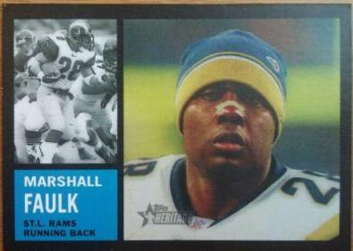 Marshall Faulk #35 Football Cards 2005 Topps Heritage