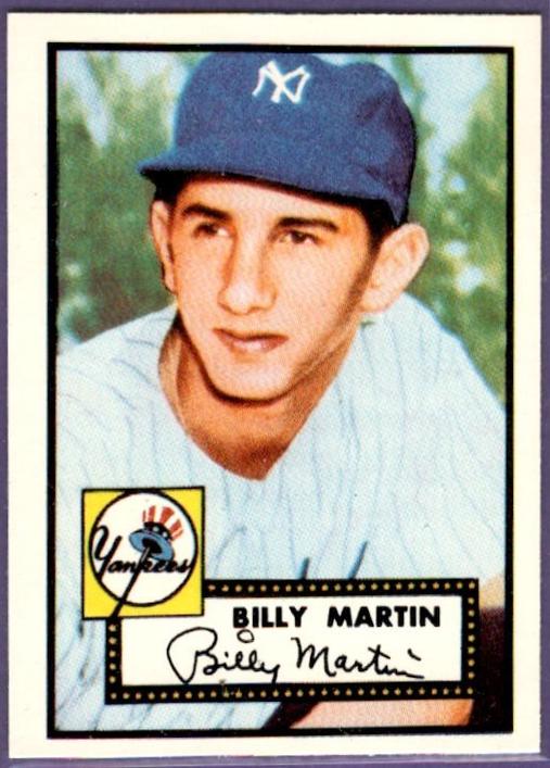 Billy Martin #175 1983 Topps 1952 Reprint Baseball