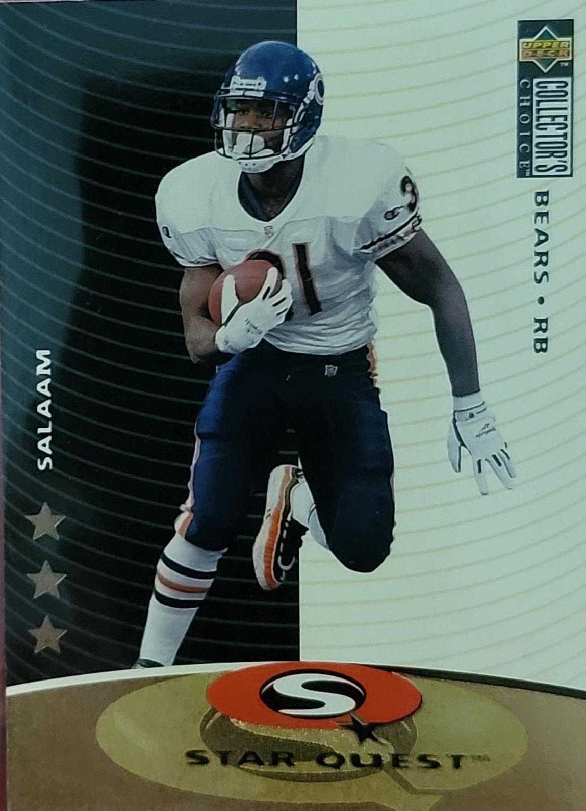 Rashaan Salaam #SQ74 Football Cards 1997 Collector's Choice Starquest