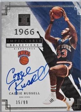 Cazzie Russell #ISL-CRS 2021-22 Panini Impeccable Basketball Impeccable Selections Signatures