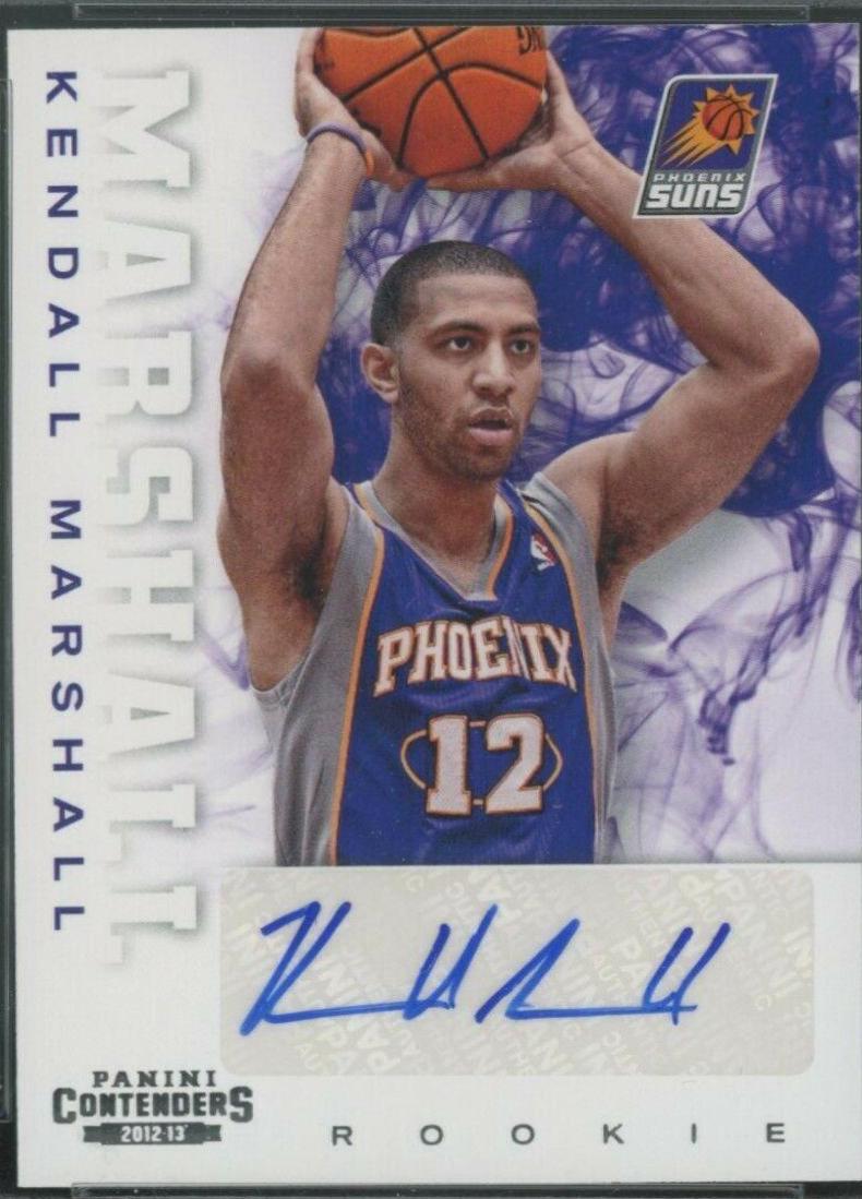 Kendall Marshall Autograph #212 Basketball Cards 2012 Panini Contenders