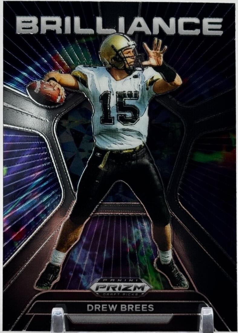 Drew Brees #BR-DB Football Cards 2024 Panini Prizm Draft Picks Brilliance