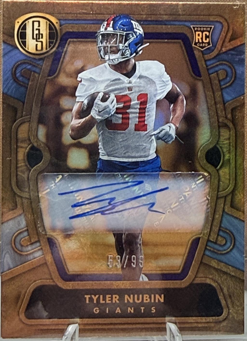 Tyler Nubin #STB-TNN 2024 Panini Gold Standard Setting The Bar Football