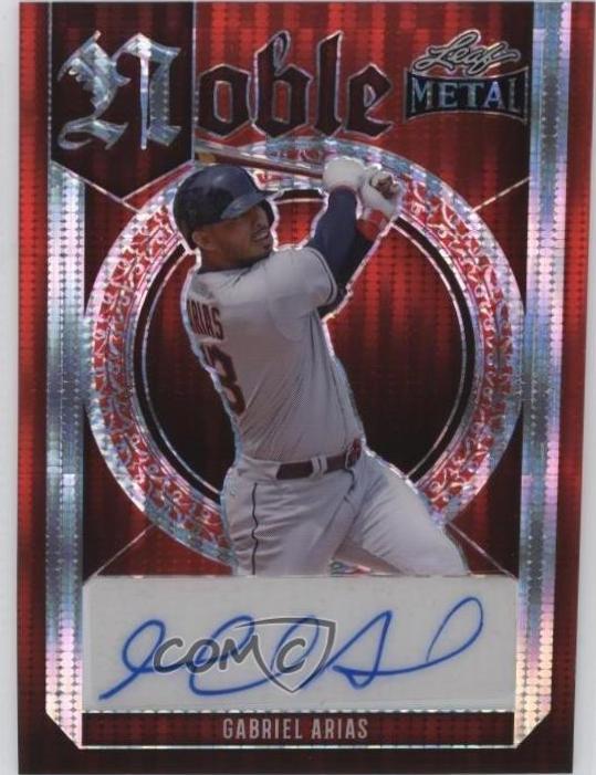 Gabriel Arias #N-GA1 2023 Leaf Metal Noble Autograph Baseball