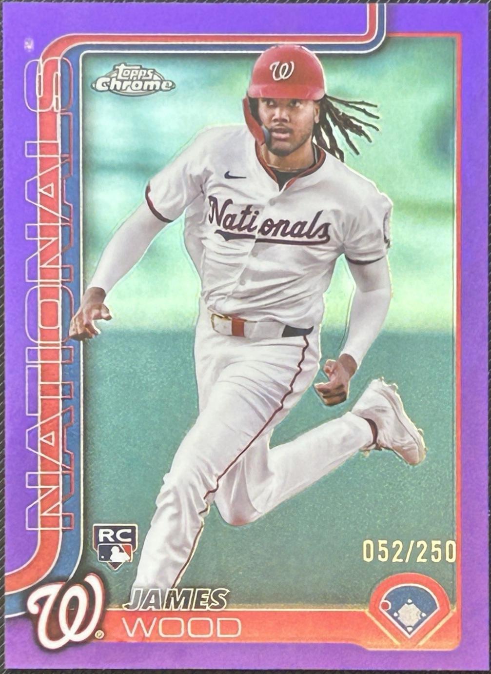 James Wood [Purple] #132 Prices | 2025 Topps Chrome | Baseball Cards