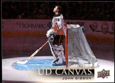 John Gibson #C1 Hockey Cards 2018 Upper Deck Canvas