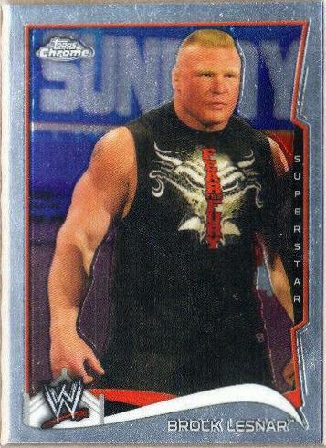 Brock Lesnar #8 Wrestling Cards 2014 Topps Chrome WWE
