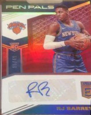 RJ Barrett #PP-RJB Basketball Cards 2019 Panini Donruss Elite Pen Pals