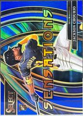 Jackson Chourio [Blue Prizm] #18 Baseball Cards 2024 Panini Select Sensations Prices