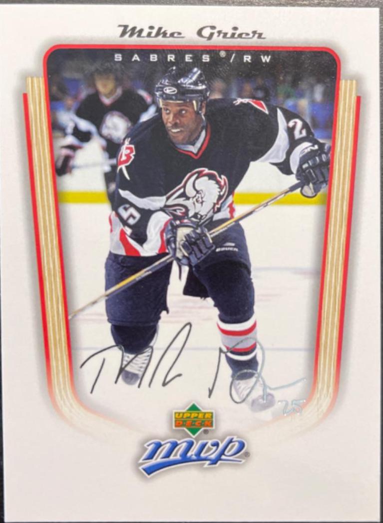 Mike Grier #50 Hockey Cards 2005 Upper Deck MVP