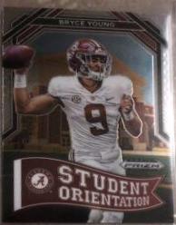 Bryce Young #SO-1 Football Cards 2023 Panini Prizm Draft Picks Student Orientation