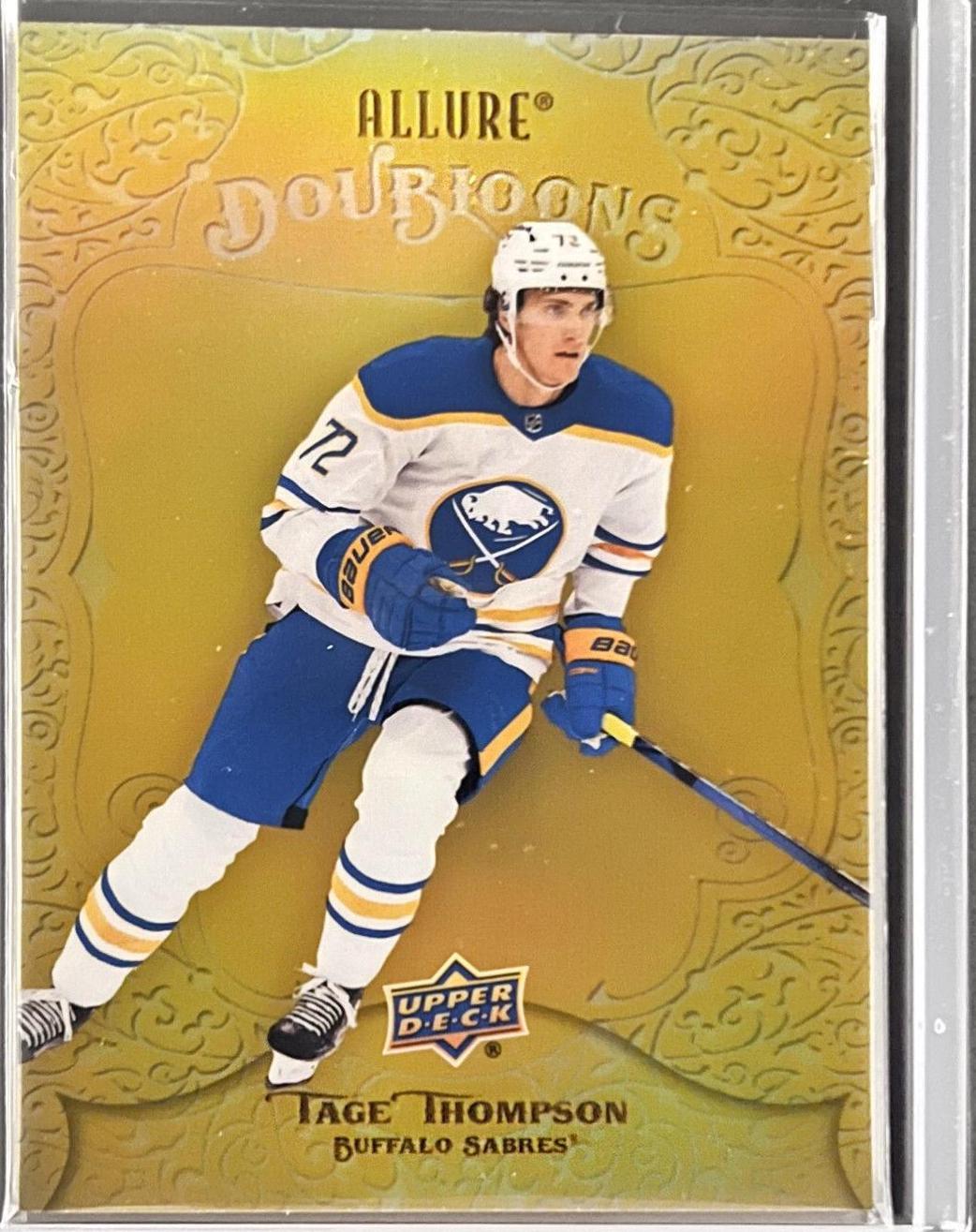 Tage Thompson #DB-74 Hockey Cards 2022 Upper Deck Allure Doubloons