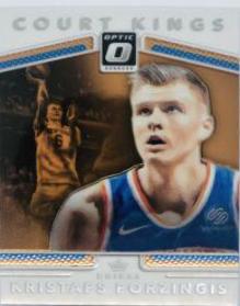 Kristaps Porzingis #14 Basketball Cards 2017 Panini Donruss Optic Court Kings