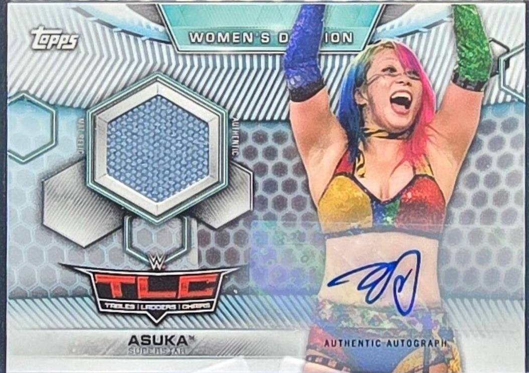Asuka #MAR-AS Wrestling Cards 2019 Topps WWE Women's Division Mat Relics Autographs
