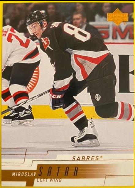 Miroslav Satan #22 Hockey Cards 2000 Upper Deck