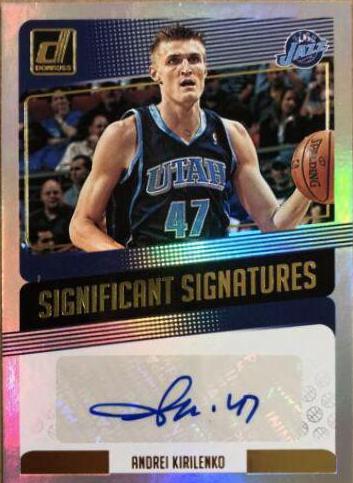 Andrei Kirilenko #AKL Basketball Cards 2018 Panini Donruss Significant Signatures