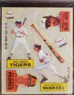 K. Gibson, R. Gossage, D. Mattingly, D. Stieb