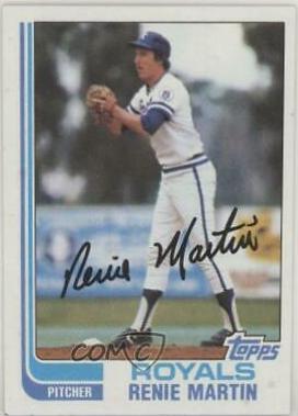 1982 Topps Renie Martin #594 card
