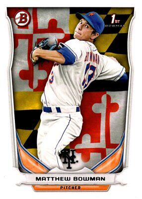 Matthew Bowman #BP72 2014 Bowman Baseball Prospects