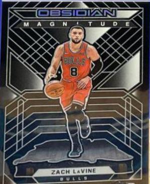 Zach LaVine #3 Basketball Cards 2021 Panini Obsidian Magnitude