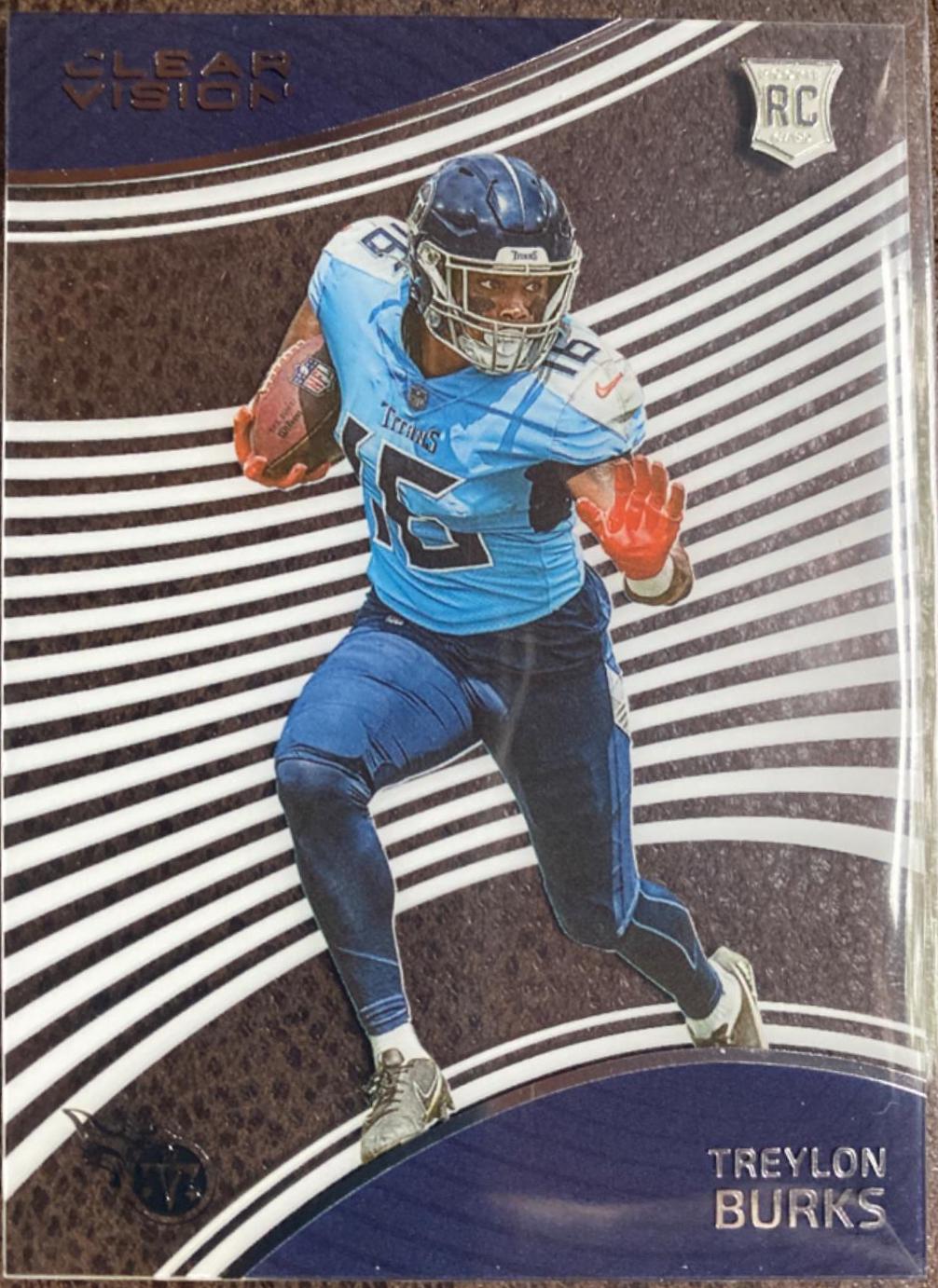 Treylon Burks #CVR-11 Football Cards 2022 Panini Chronicles Clear Vision Rookies