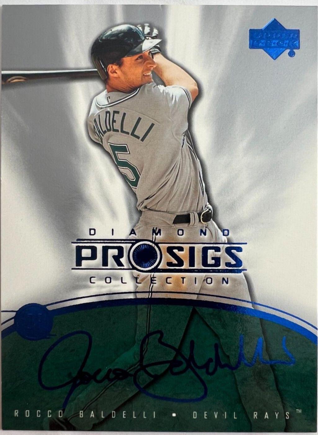 Rocco Baldelli #16 Baseball Cards 2004 Upper Deck Diamond Collection Pro Sigs