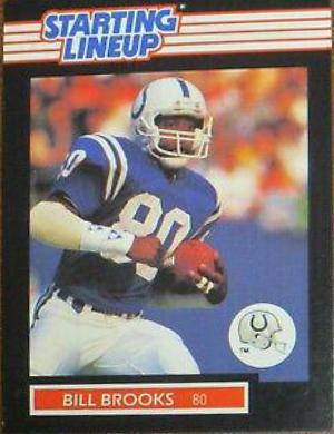 Bill Brooks Football Cards 1989 Kenner Starting Lineup