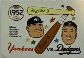 1952 Yankees, Dodgers
