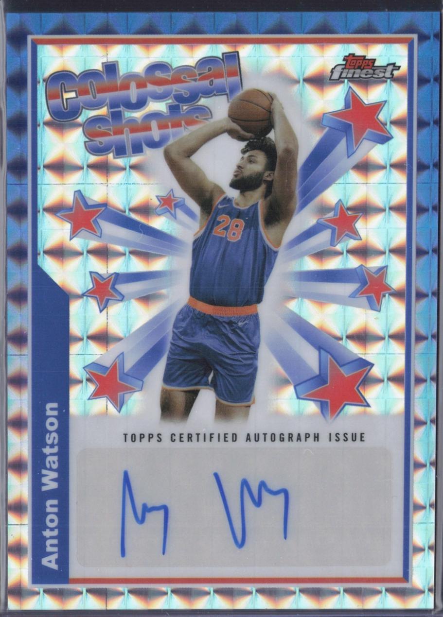 Anton Watson #BSA-AW 2024 Topps Finest Colossal Shots Autograph Basketball