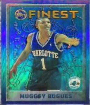 Muggsy Bogues Refractor w Coating #82 Basketball Cards 1995 Finest