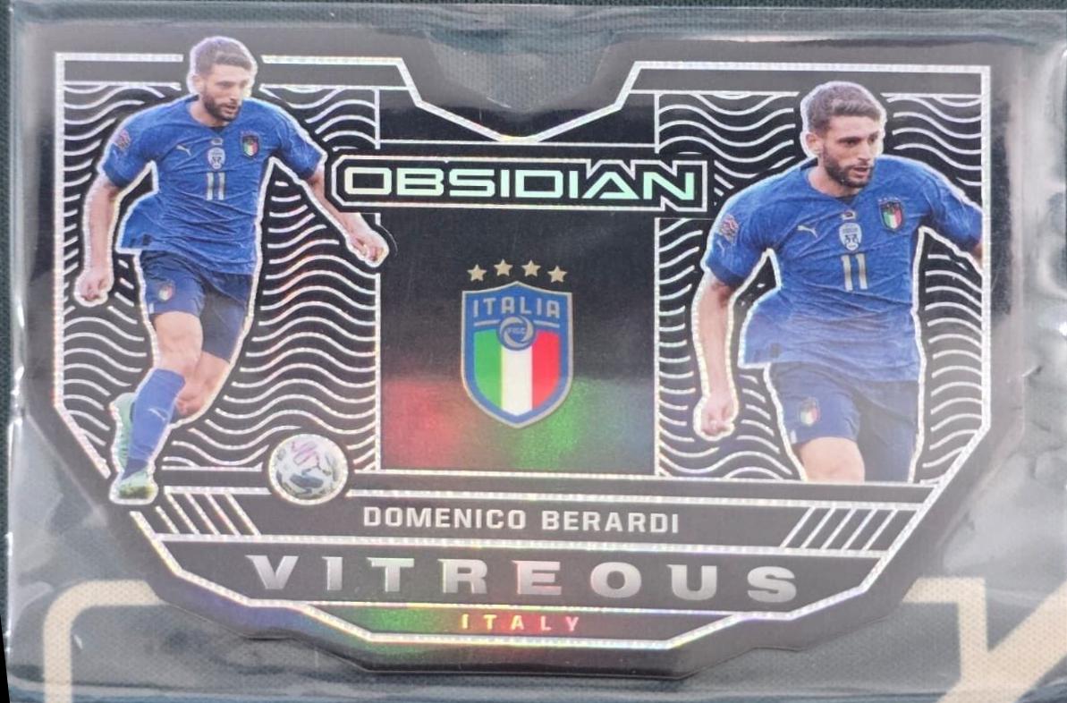 Domenico Berardi #19 Soccer Cards 2021 Panini Obsidian Vitreous