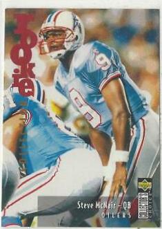 Steve McNair #U20 Football Cards 1995 Collector's Choice Update