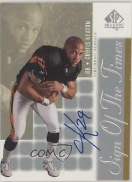 Curtis Keaton #CK Football Cards 2000 SP Authentic Sign of the Times