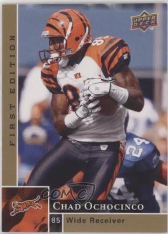 Chad Ochocinco #32 Football Cards 2009 Upper Deck First Edition