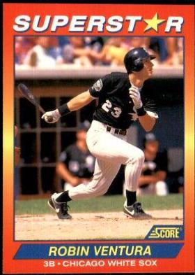 Robin Ventura #33 Baseball Cards 1992 Score Superstars