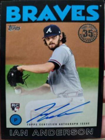 Ian Anderson #86B-IA Baseball Cards 2021 Topps Update