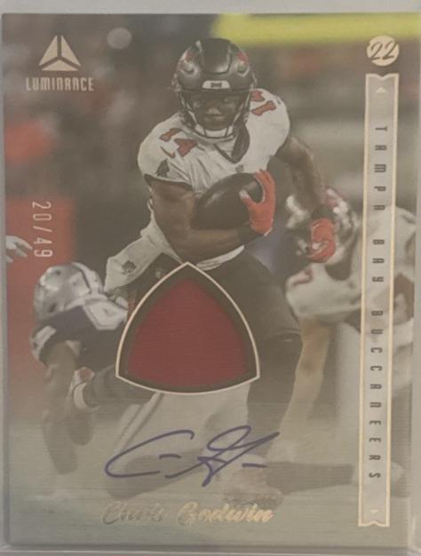 Chris Godwin #AJ-CGO Football Cards 2022 Panini Luminance Autograph Jerseys