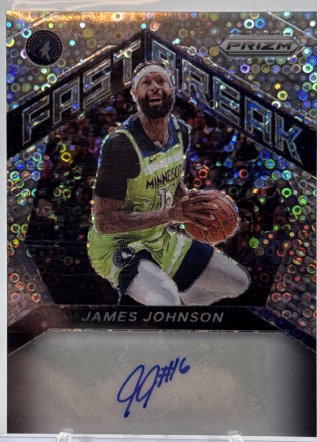 James Johnson #FBA-JJO 2020-21 Panini Prizm Basketball Fast Break Autographs