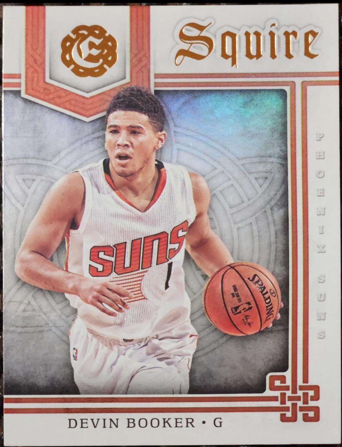 Devin Booker #5 Basketball Cards 2016 Panini Excalibur Squire