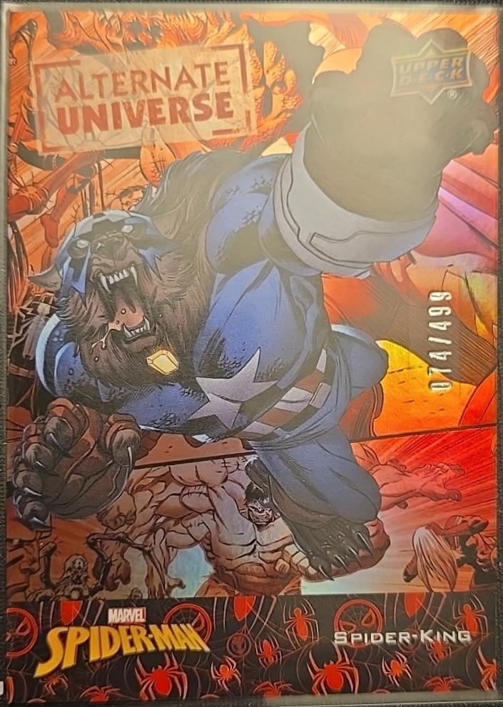 Spider-King #AU-24 Marvel 2024 Upper Deck Spider-Man Alternate Universe