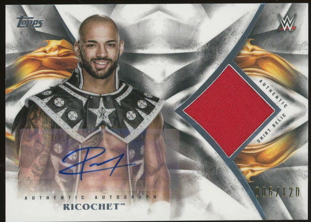 Ricochet #UAR-RC Wrestling Cards 2019 Topps WWE Undisputed Auto Relic