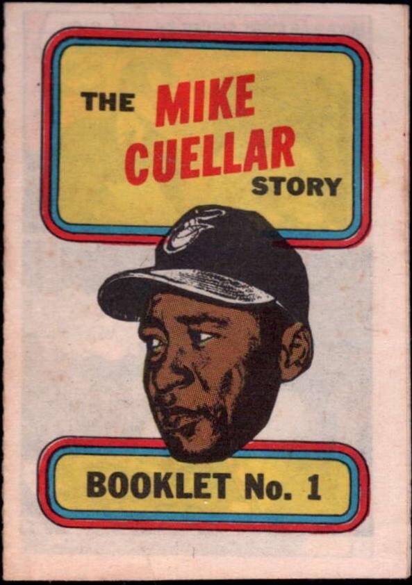 1970 Topps Booklet Mike Cuellar #1 card
