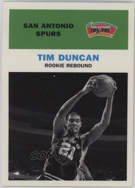 Tim Duncan #141 Basketball Cards 1998 Fleer Tradition Vintage '61