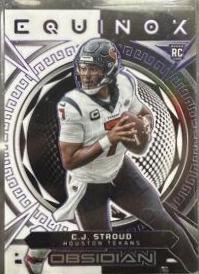 C.J. Stroud [Purple Electric Etch] #10 Football Cards 2023 Panini Obsidian Equinox