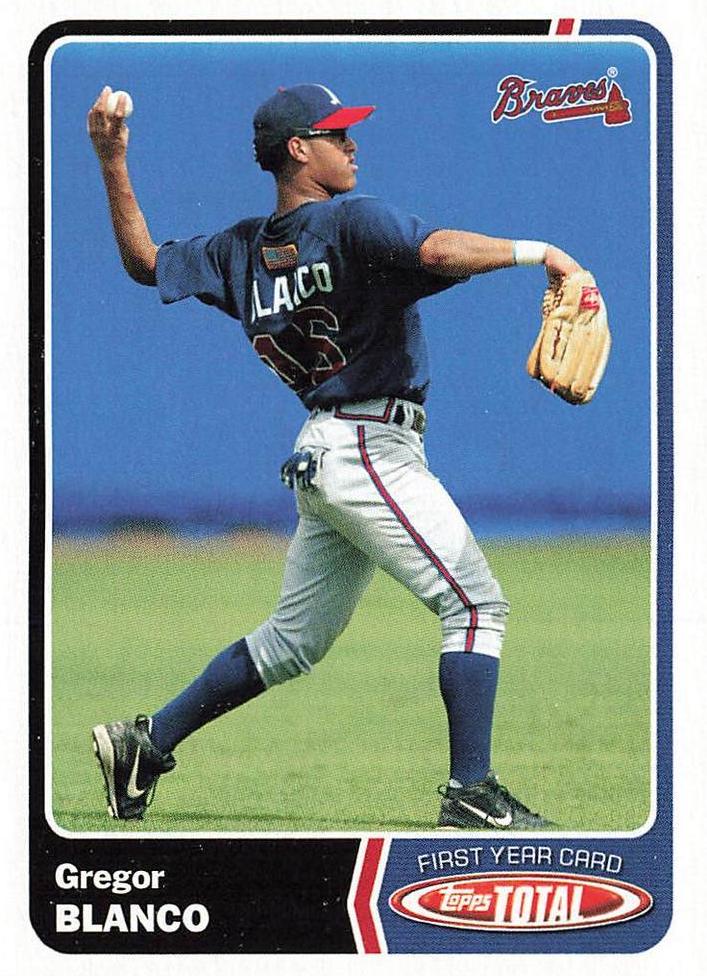 Gregor Blanco #923 Baseball Cards 2003 Topps Total