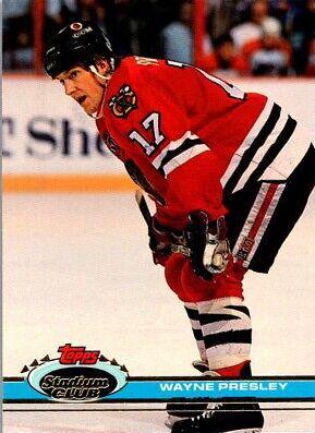 Wayne Presley #215 Hockey Cards 1991 Stadium Club