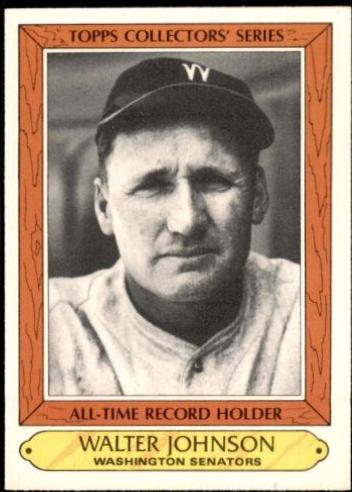 Walter Johnson #21 1985 Topps Traded Tiffany Baseball